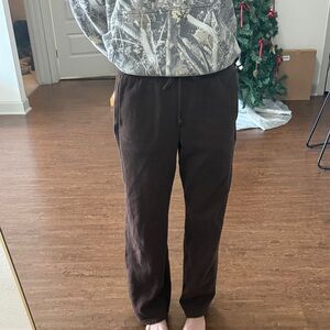 Garage baggy sweatpants, dark brown, size S